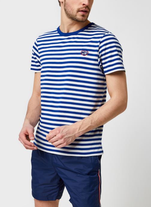 Striped Tee Ss Patch Mlb/Gots par Maison Labiche