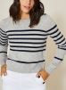Pull col roulé à rayures par Monoprix Femme t0 female