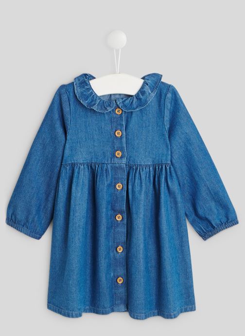 Robe en chambray à manches longues par Bout'Chou