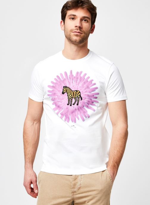 Mens Slim Fit Tshirt Flower Zebra par PS Paul Smith