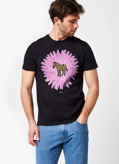 Mens Slim Fit Tshirt Flower Zebra par PS Paul Smith
