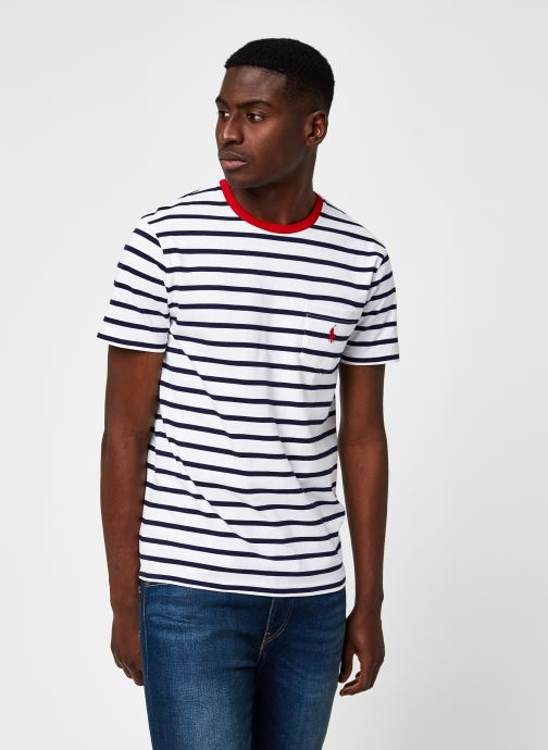 Tee-Shirt MC Marinière Poche Pony par Polo Ralph Lauren