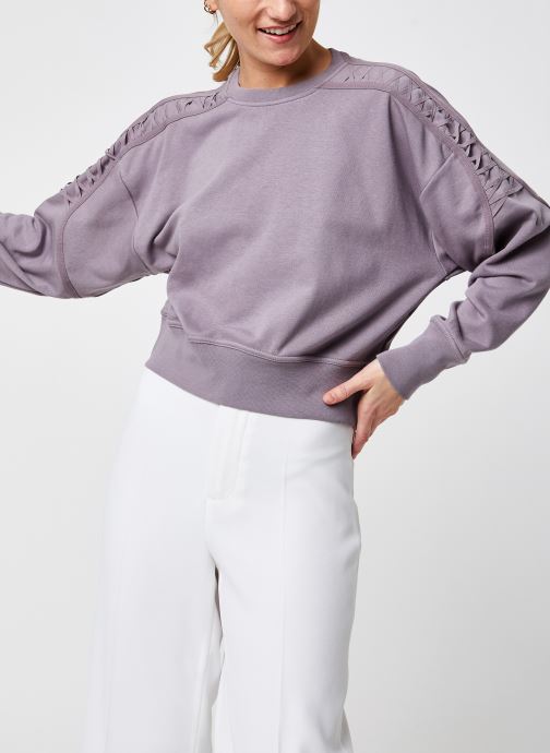 W Nk Thrma Flc Crop Lc Ls Crew par Nike