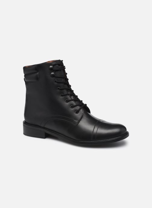 Bottines en cuir à lacets par Monoprix Femme