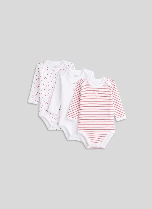 Lot de 3 bodies manches longues imprimés par Bout'Chou