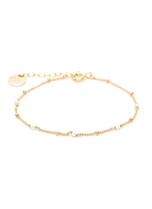 bracelet satellite pierres or jaune blanc par YAY Paris