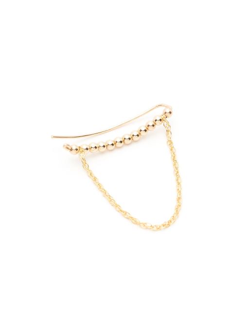 Climber Fruits d'or Chainette or jaune sans pierre droite par YAY Paris