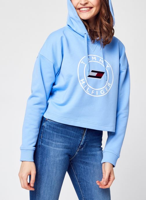 Relaxed Round Graphic Hoodie Ls par Tommy Sport