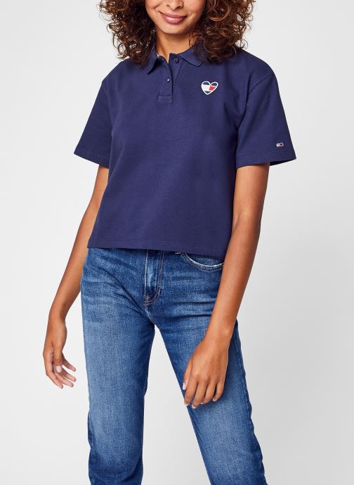 Tjw Bxy Crop Heart Polo par Tommy Jeans