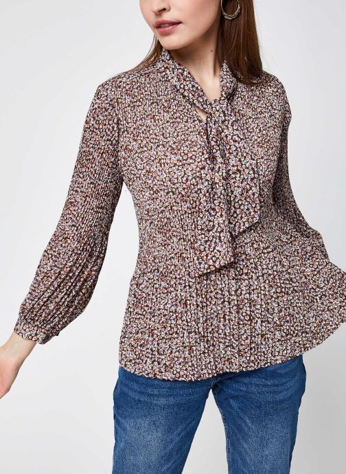 Slflisa-Poppy 7/8 Plisse Top Ex par Selected Femme