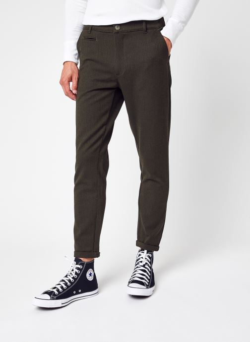 JOE slim cropped recycled chino - GRS/Vegan par Knowledge Cotton Apparel
