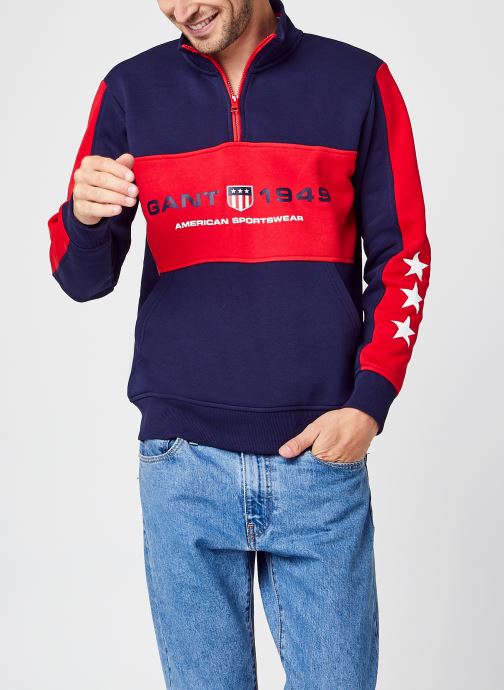 Retro Shield Half Zip Swe par GANT