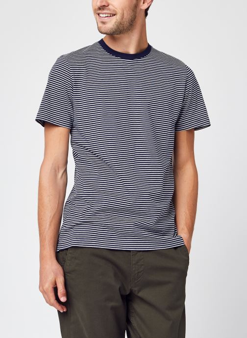 Slhnorman180 Stripe Ss O-Neck Tee W Noos par Selected Homme