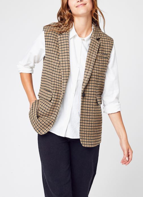 Vmlee Check Waistcoat Ga par Vero Moda