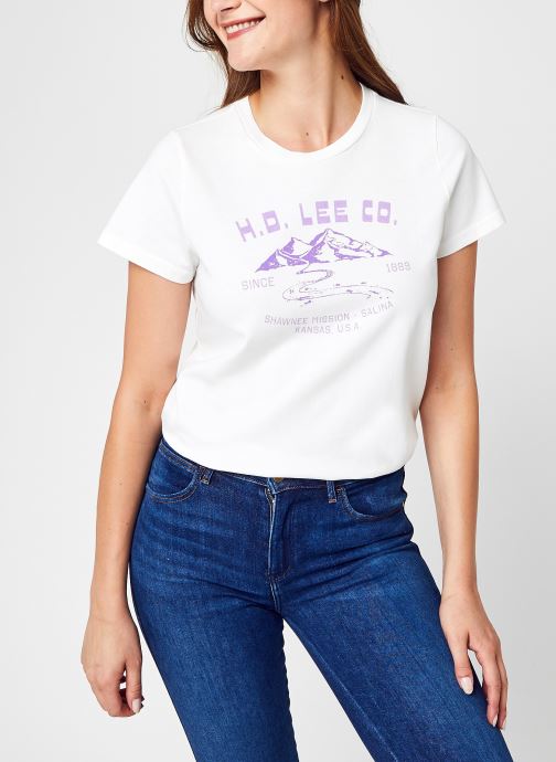 Easy Graphic Tee White Canvas par Lee