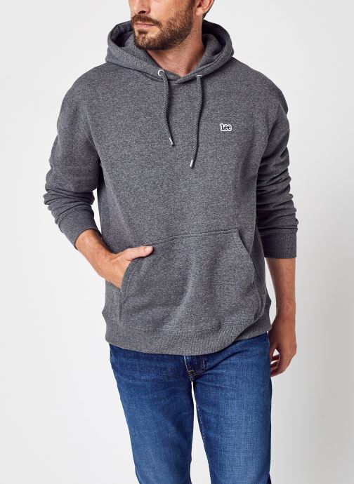 Plain Hoodie Dark Grey Mele par Lee