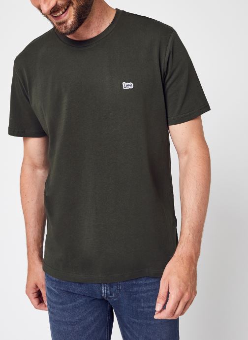 Ss Patch Logo Tee Serpico Green par Lee