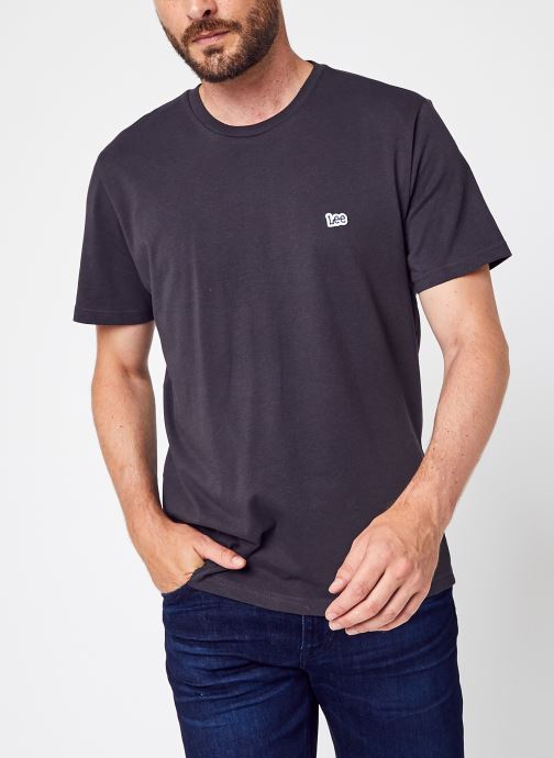 Ss Patch Logo Tee Washed Black par Lee