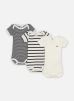 Petit Bateau Vêtements Lot de 3 Bodies Us Manches Courtes - Bébé pour Accessoires Unisex 3M A01TC00