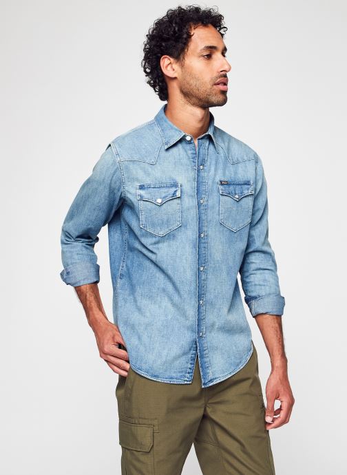 Vêtements Polo Ralph Lauren Chemise western en denim flammé pour  Accessoires