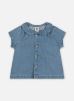 Petit Bateau Vêtements Bavila - Blouse Manches Courtes Denim Léger Bio Bébé Fille pour Accessoires Female 6M A03PT01