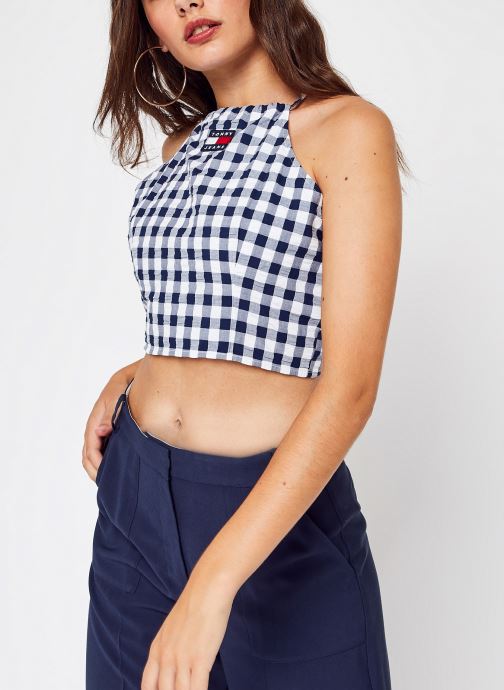 T shirt Tommy Jeans Haut a bretelles Ref 57386 0GJ Vichy EU - vue 2