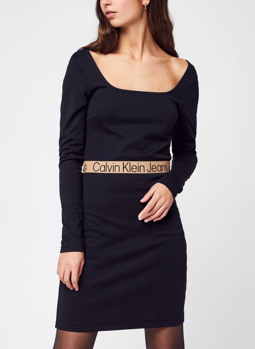 Vêtements Calvin Klein Jeans Logo Tape Waistband Milano Dress pour  Accessoires