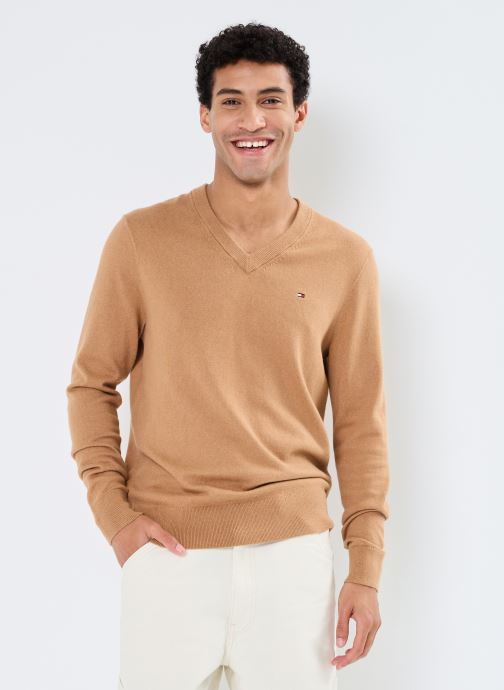 Vêtements Tommy Hilfiger Pima Org Ctn Cashmere V Neck pour  Accessoires