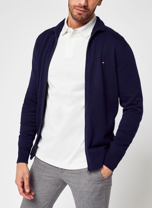 Vêtements Tommy Hilfiger Pima Org Ctn Cashmere Zip Thru pour Accessoires