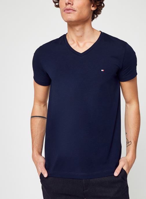 Vêtements Tommy Hilfiger Stretch Slim V-Neck Tee pour  Accessoires