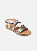sandales et nu-pieds divine factory ql4628_argent/etain pour  femme