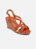 sandales et nu-pieds divine factory ql4818_terra cotta pour  femme