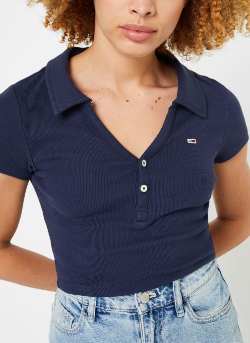 Vêtements Tommy Jeans Tjw Essential V-Neck Polo pour  Accessoires