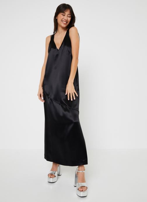 Vêtements Calvin Klein Naia Wide Strap Midi Slip Dress pour  Accessoires