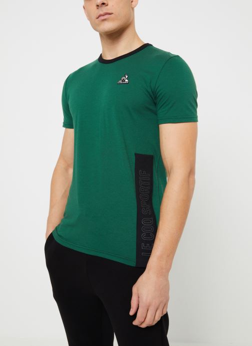 Vêtements Le Coq Sportif TECH Tee SS N°1 M vert foncé camuset pour  Accessoires