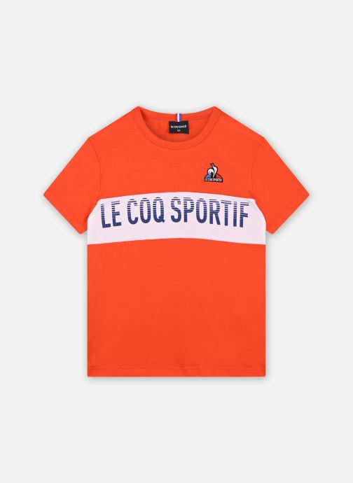 Vêtements Le Coq Sportif BAT Tee SS N°1 Enfant orange/new opt.whi pour  Accessoires