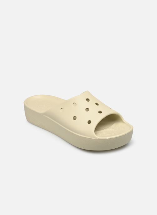 Sandales et nu-pieds Crocs Classic Platform Slide Bone pour Femme
