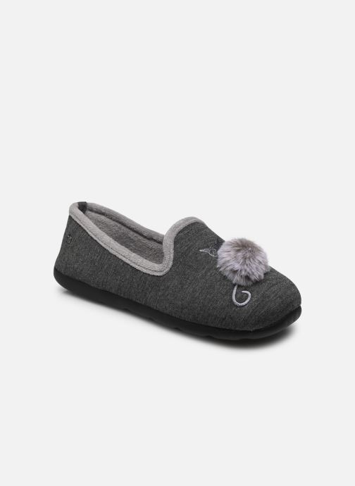 Chaussons Slipper ergonomique EVERYWEAR – jersey – chat fantaisie - Isotoner - Modalova