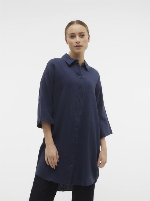 Vêtements Vero Moda Vmnatali 3/4 Long Overshirt  Noos pour Accessoires