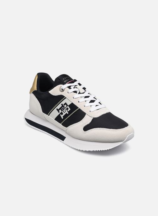 Baskets Tommy Hilfiger RUNNER WITH TH WEBBING GOLD pour Femme