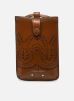 boites et pochettes vanessa bruno phone case holly en cuir tannage vegetal perfor&#233; pour  accessoires