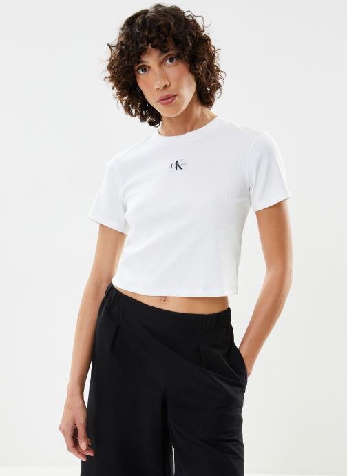 Vêtements Calvin Klein Jeans Badge Rib Short Slee pour  Accessoires