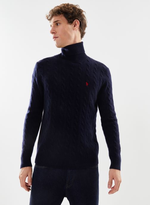 Vêtements Polo Ralph Lauren Pull col roulé torsadé laine-cachemire 710876836 pour  Accessoires