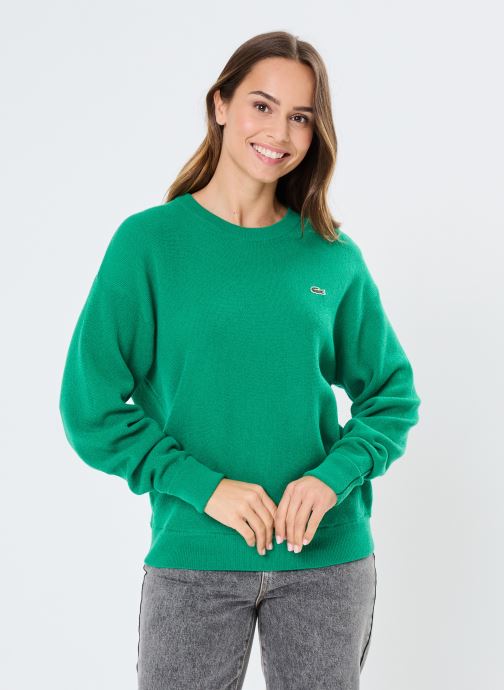 Vêtements Lacoste Pull femme Lacoste col rond en laine pour  Accessoires