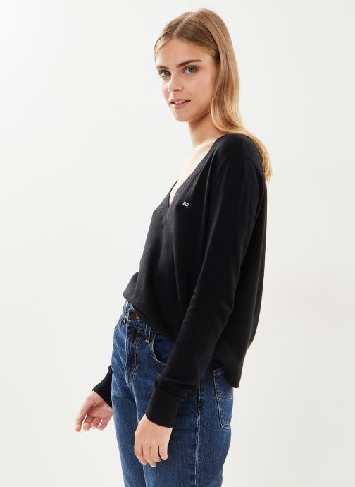 Vêtements Tommy Jeans Tjw Essential Vneck Sweater pour  Accessoires