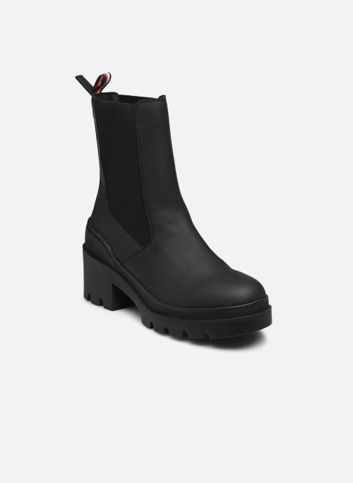 Bottines et boots Tommy Hilfiger RUBBERIZED MID HEEL BOOT pour Femme