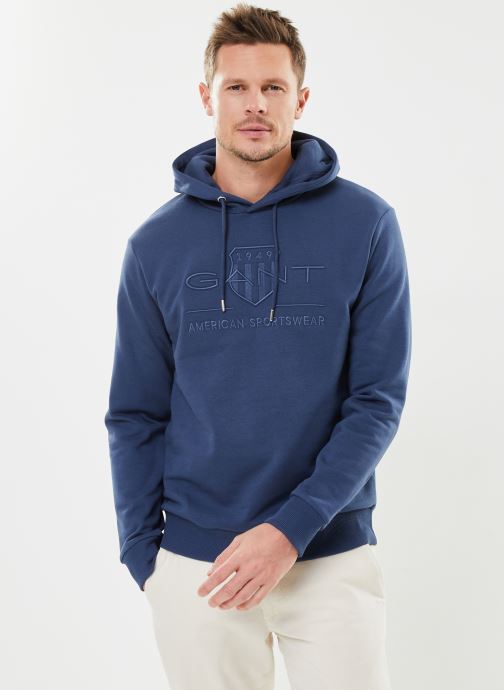 Vêtements GANT Reg Tonal Shield Hoodie pour  Accessoires