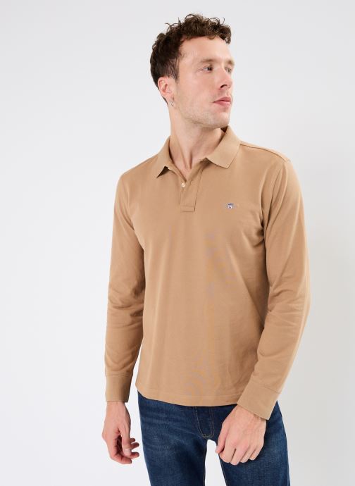 Vêtements GANT Reg Shield Ls Pique Rugger pour  Accessoires