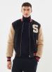 Schott Vêtements Bombers En Sherpa pour Accessoires Male S SHERMAN-Navy