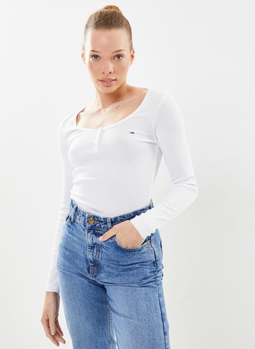 Vêtements Tommy Jeans Tjw Slim Button Rib pour Accessoires